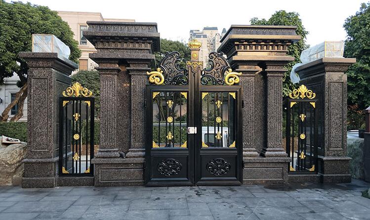 別墅庭院大門(mén),鋁藝別墅庭院大門(mén),鋁藝庭院門(mén)